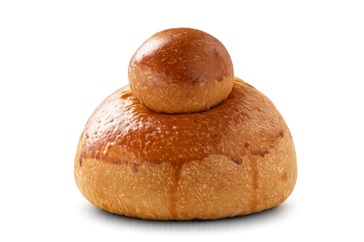 Brioscia col tuppo appena sfornata